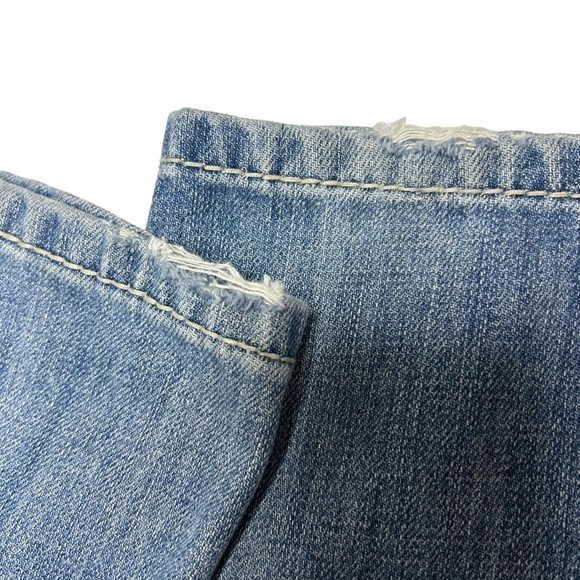 ROCK & ROLL DENIM MEN’S LIGHT WASH MID RISE STRAIGHT RIDING JEANS SZ 31 - Picture 6 of 14